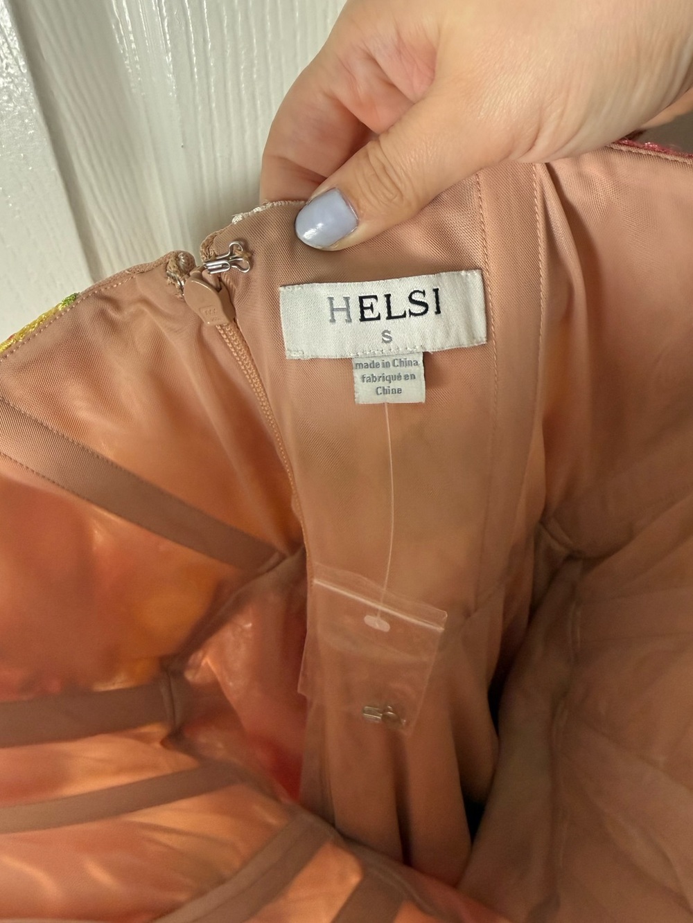HELSI Gemma Floral Appliqué Sequin Midi Dress S - Picture 5 of 5